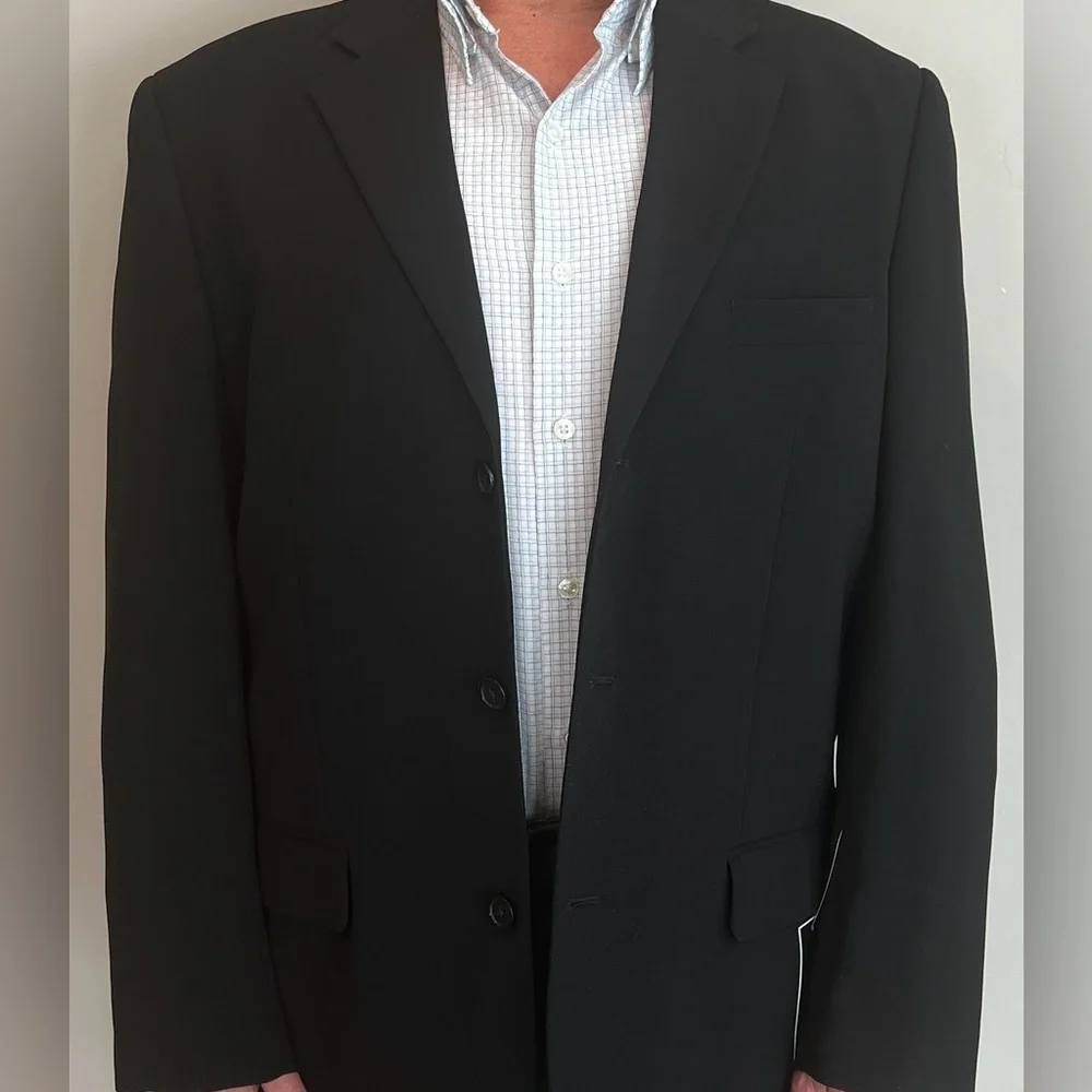 NWT Alfani Elegant Black Suit Men’s Jacket size L - Picture 1 of 9